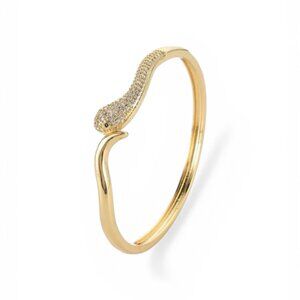 GOLD TONE SNAKE BRACELET